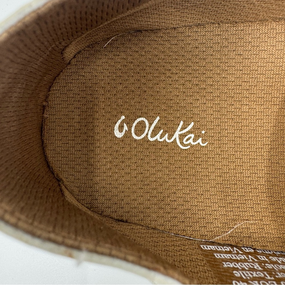 Olukai Pehuea Wms Slip On Breathable Mesh White Shoes. Color white SZ 10 - Picture 10 of 11